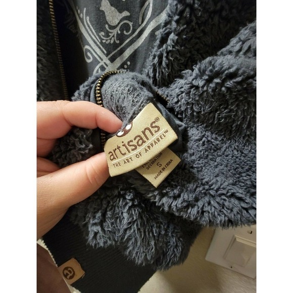 Artisans The Art Of Apparel Tao's Sherpa Vest, Blue Size Small - Picture 6 of 9